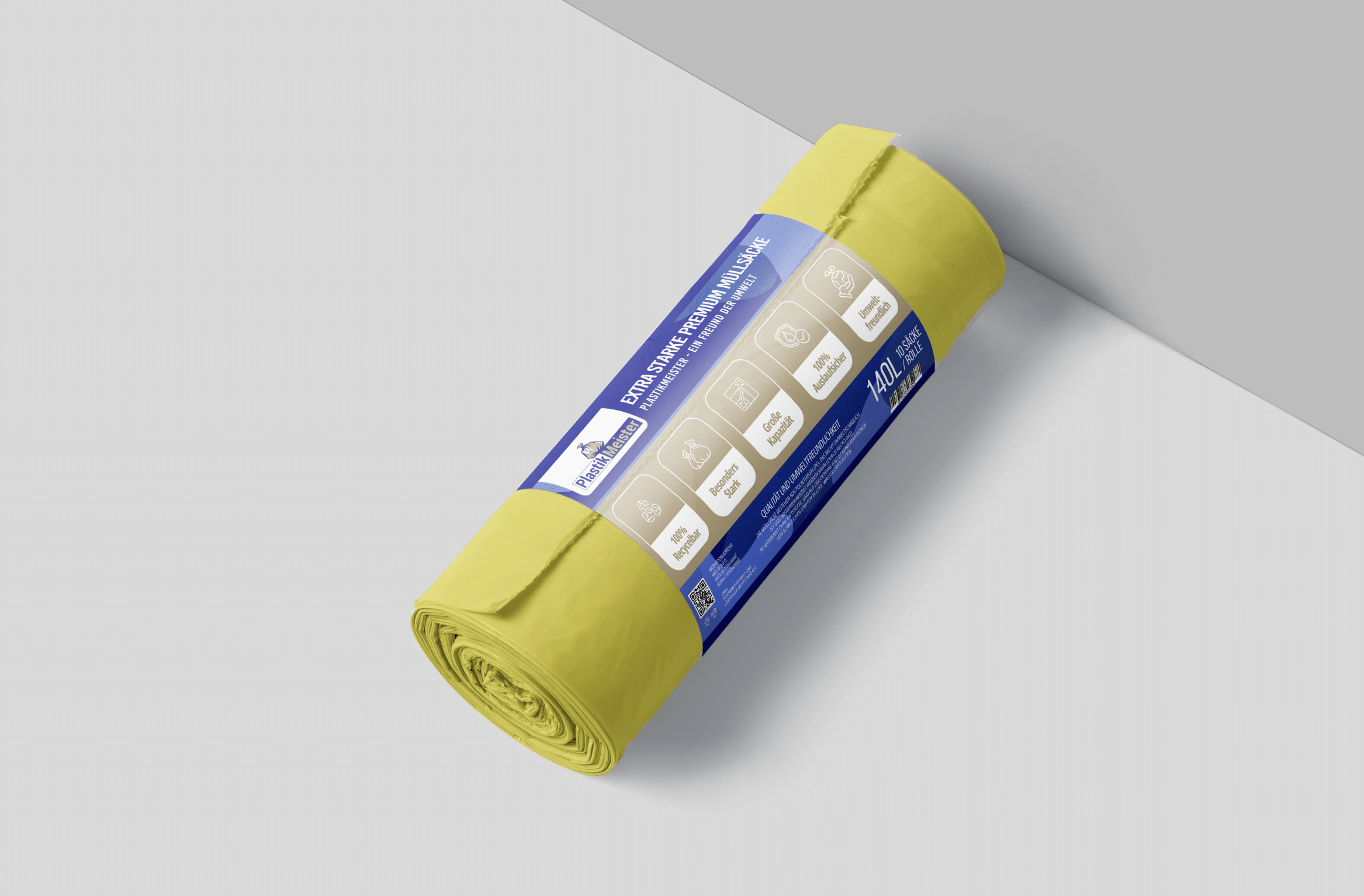 200 Rollen 140L Premium Säcke (1/2 Palette)