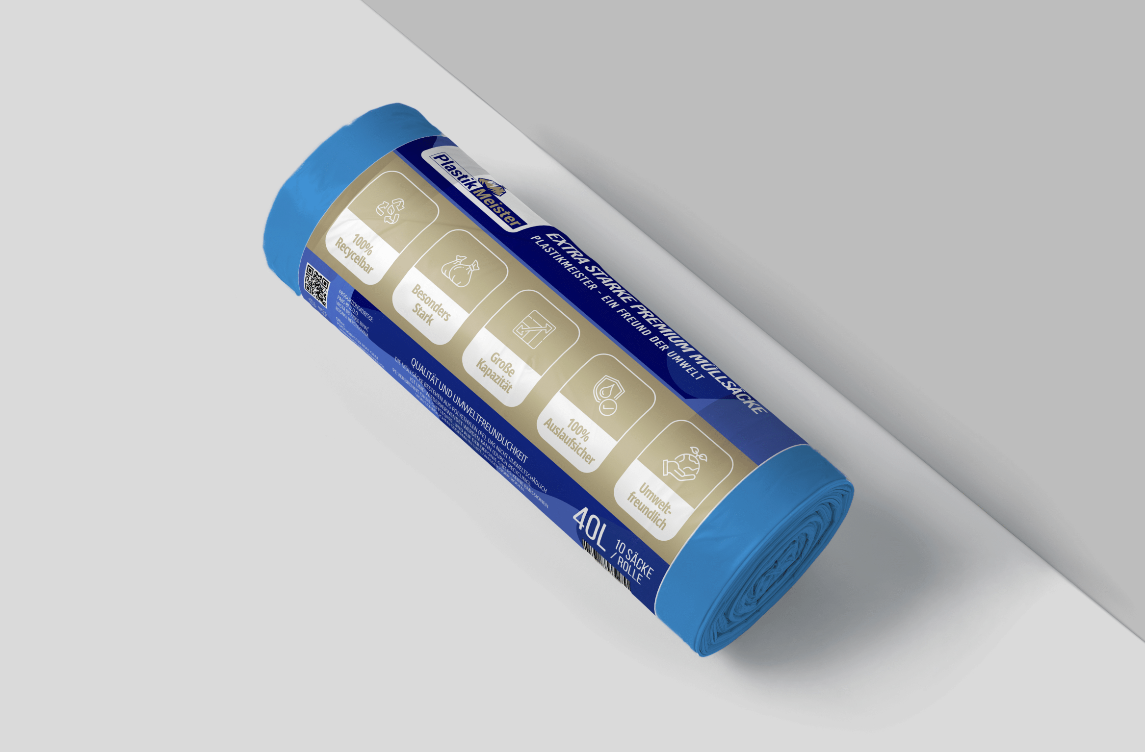 200 Rollen 40L Premium Säcke (1/2 Palette)